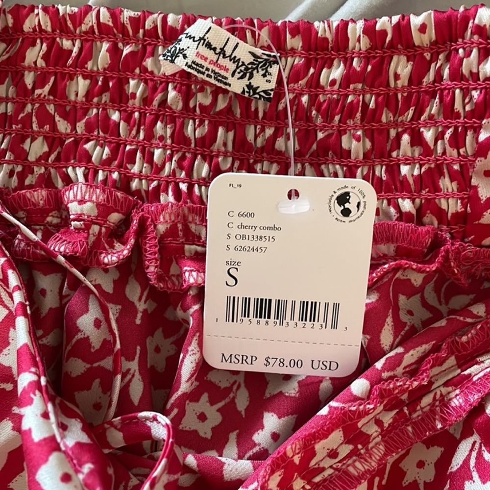 NWT - Free People Cherry Combo Slip Dress - Picture 3 of 3